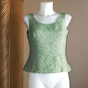 Kasper Silk Sleeveless Textured Blouse Size 6